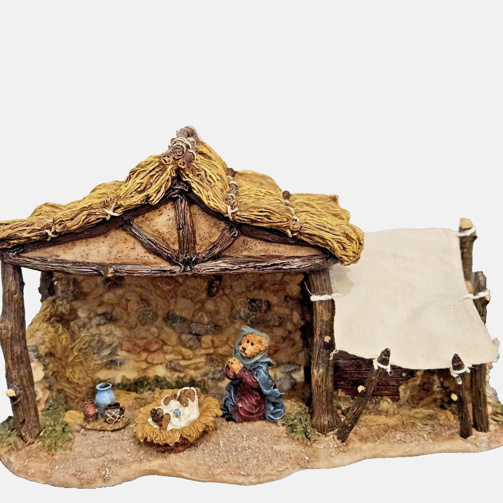 Boyds St Nicholas Chapel Nativity PAC + Figs Follow Yonder Star Christmas OB EUC - Picture 2 of 16